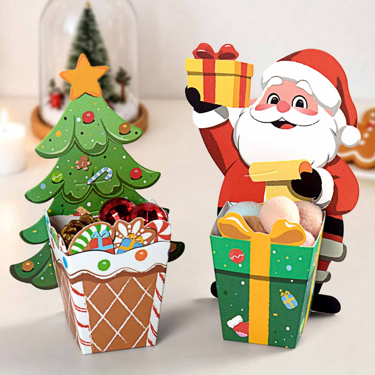 Cajas de regalo 3D de Papá Noe - Plant Parent Gifts reseña y precio