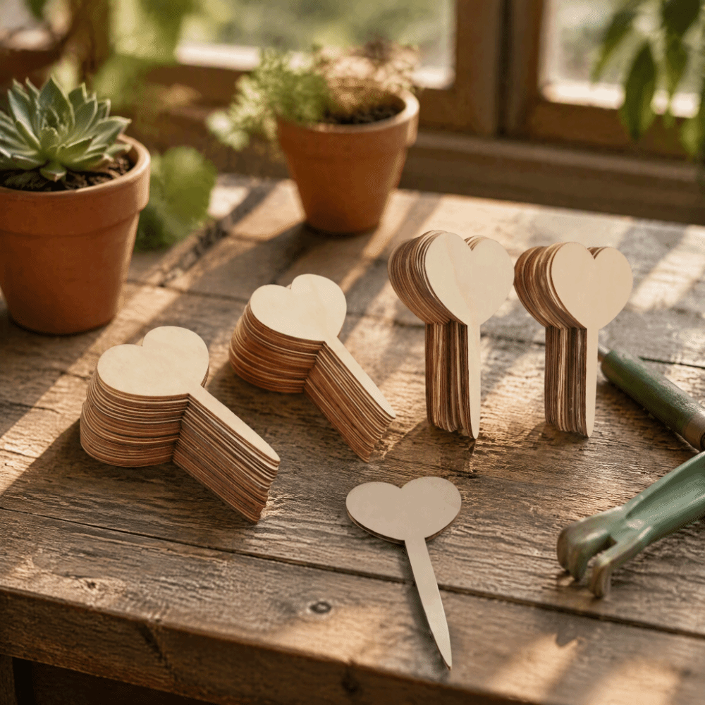 100 etiquetas de madera con fo - Plant-X Plant Identification reseña y precio