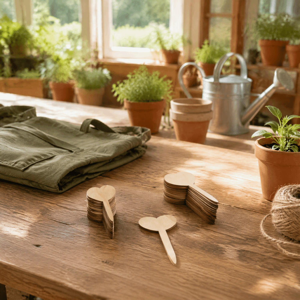 100 etiquetas de madera con fo - Plant-X Plant Identification reseña y precio